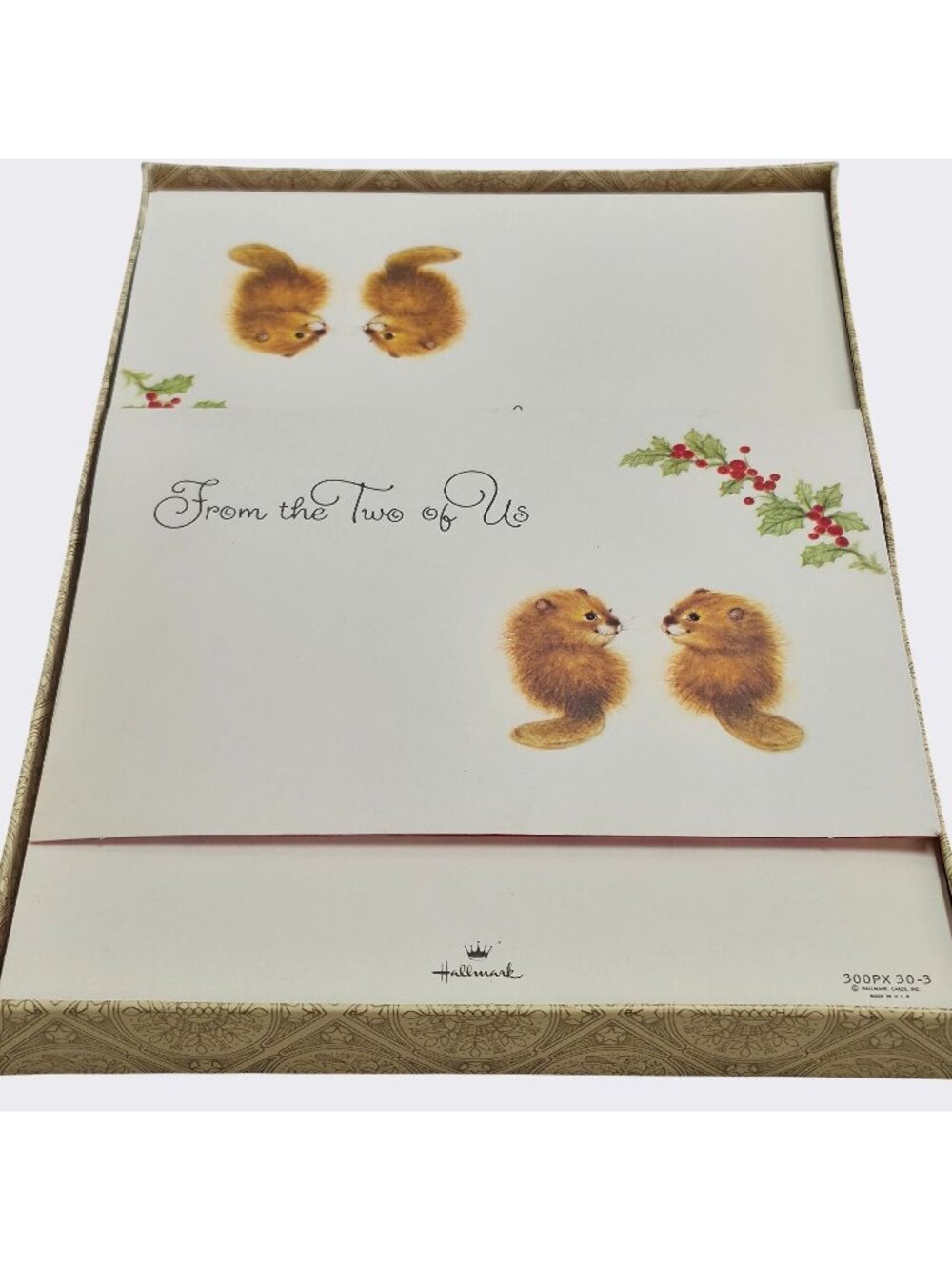 Hallmark Christmas Card Set 10 & Envelopes Featuring Holiday Art & Sentiment